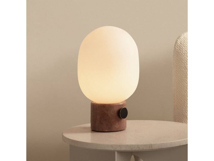 JWDA Tischleuchte Red Travertine - Audo Copenhagen - Wohnzimmer - Design - Glas - Einflammig