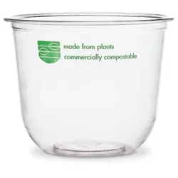 Vegware 96 Serie kompostierbare Rundbehälter 355ml (1000 Stück)