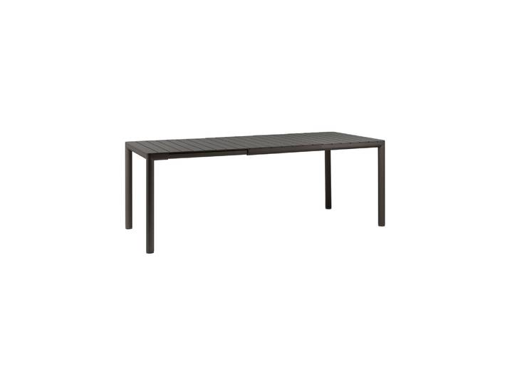 NARDI - Table rectangulaire Tevere - Noir - Résine de fibre de verre - Designer Raffaello Galiotto