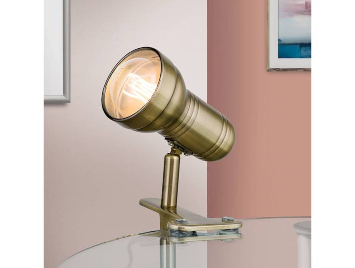 ORION Klemmleuchte SAMAL, messing / gold, für Wohn- / Esszimmer, Metall, Modern