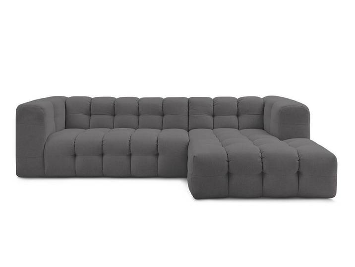 Ecksofa BOBOCHIC CLOUD Stoff dunkelgrau