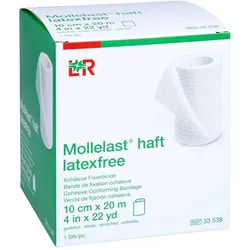 Mollelast haft Binden latexfrei 10 cmx20 m weiß