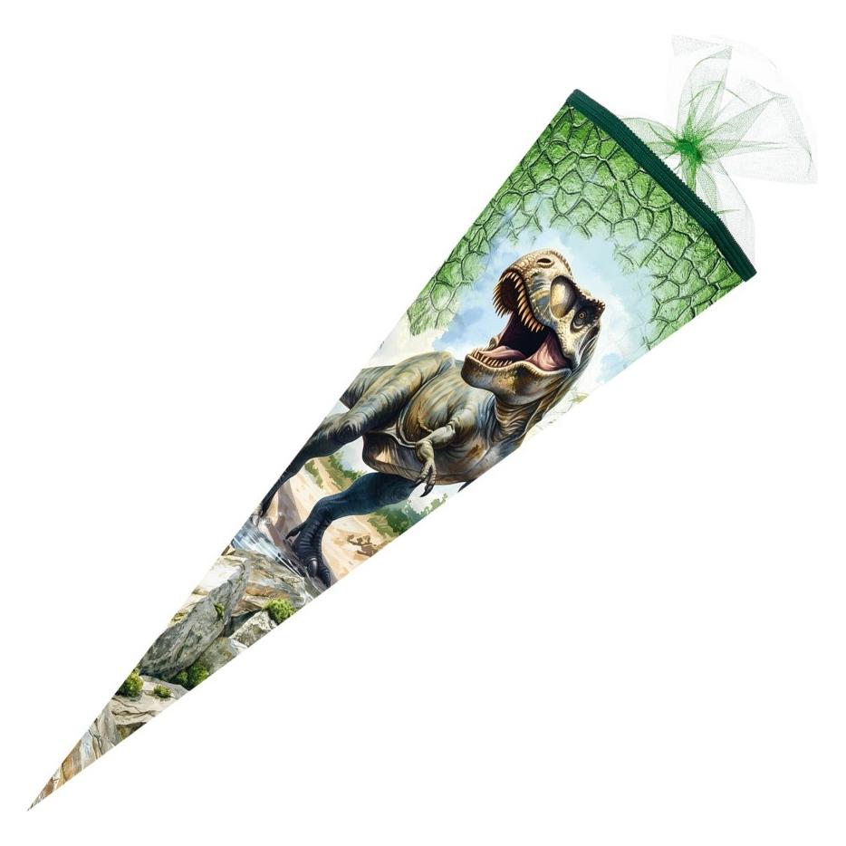 Nestler Schultüte Dino Rex 70cm mit Tüllverschluss und Sound (70 cm, 1x) (76567659)