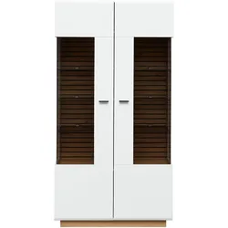 Vitrine HARPER WENTWORTH (BHT 98x190x40 cm) - weiß - BHT 98x190x40 cm
