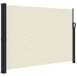 vidaXL Seitenmarkise Ausziehbar Creme 140x600 cm