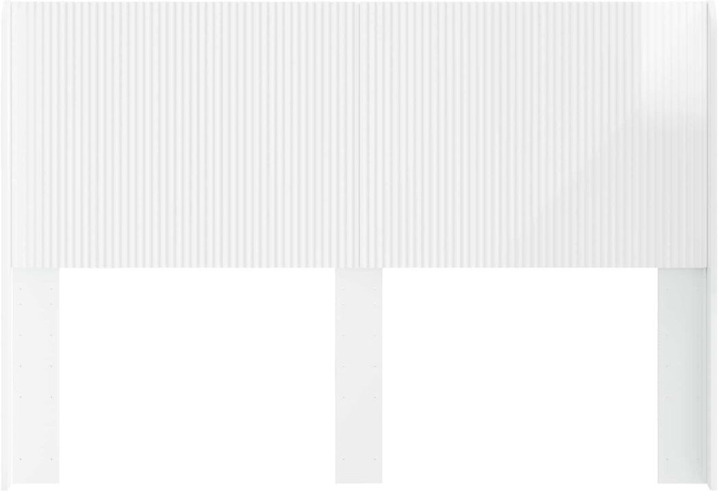 17 Stories Headboard High Gloss White European Double (140 x 200 cm)