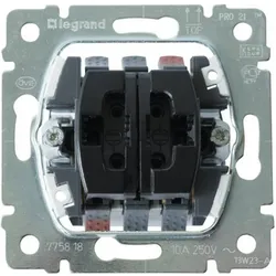 Legrand PRO21 2X Taster 775818 21, Schalter + Taster, Grau