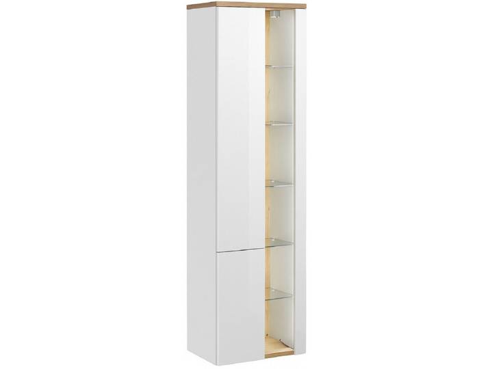 Xlmoebel Vitrine Design Badezimmer Möbel Bad Schrank Wandschrank Sofort (1-St., Hochschrank) Made in Europa