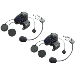 Sena SMH10 Bluetooth Headset Intercom mit Universal Mikrophon Doppelset 