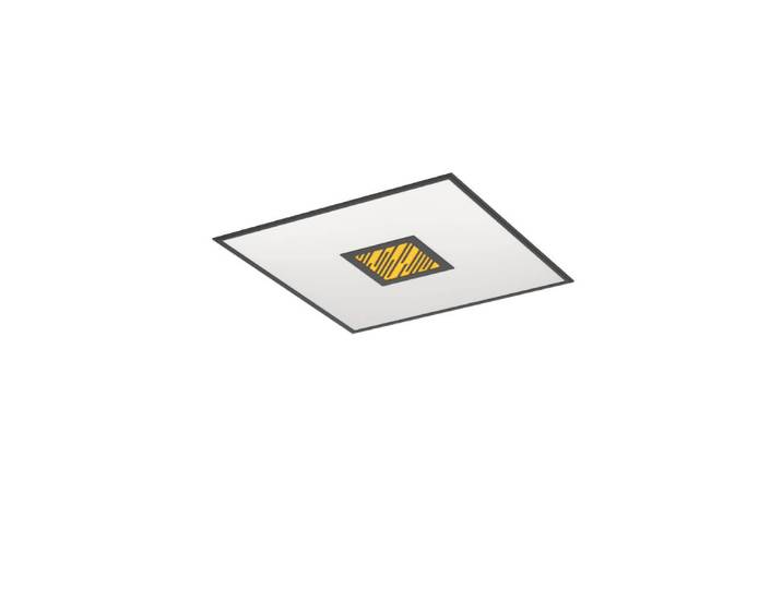 Zwarte led plafonnière Bordonara 60x60 Eglo - 900572