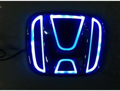 Uplift Treasures Honda LED Emblem Light Badge blue 3.86 In 3.15 In