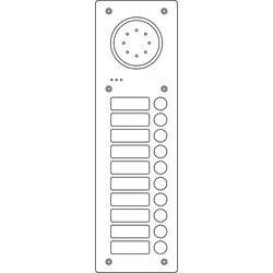 Ritto 1811220 Acero Edelstahl-Türstation Audio, 10 WE, Audio, Edelstahl