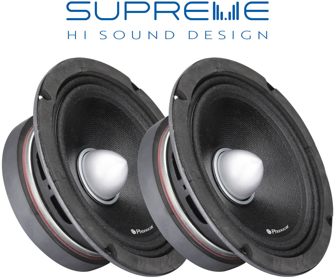 Phonocar Lautsprecher Mid-Woofer Supreme Ø 165mm 160w (2stück) 02786