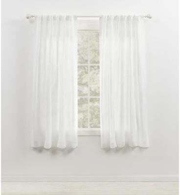 Lauren Ralph Lauren Engel Sheer Back Tab/Rod Pocket Curtain Panel