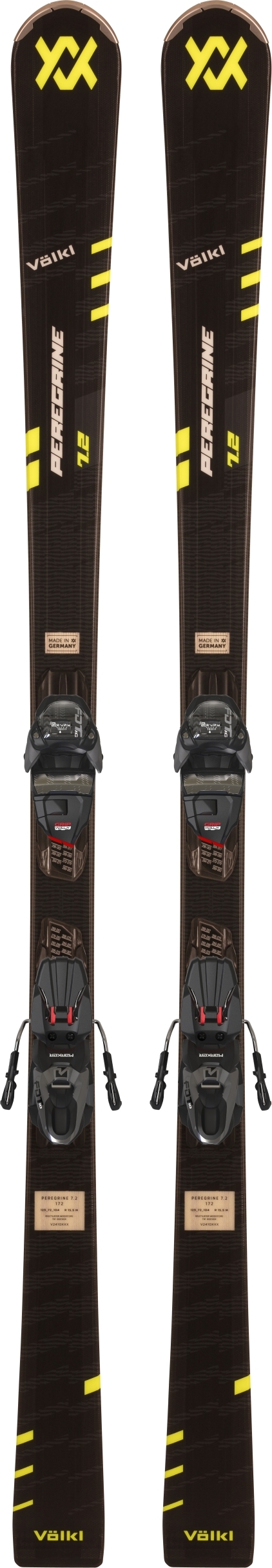 VÖLKL PEREGRINE 7.2 BLK/YEL+FDT TP10 grey grey 158