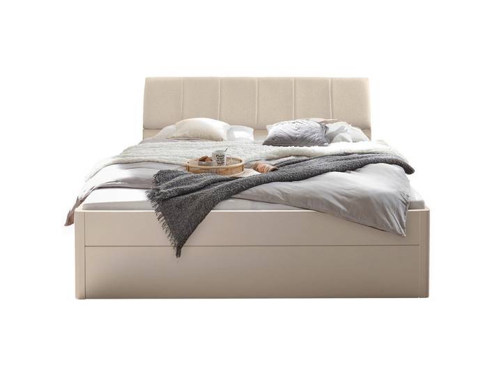 Boxxx Bett, Beige, Kaschmir, 180x200 cm, Schlafzimmer, Betten, Doppelbetten