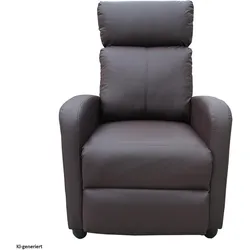HTI-Living, Sessel, Relaxsessel Corrado Kunstleder Braun