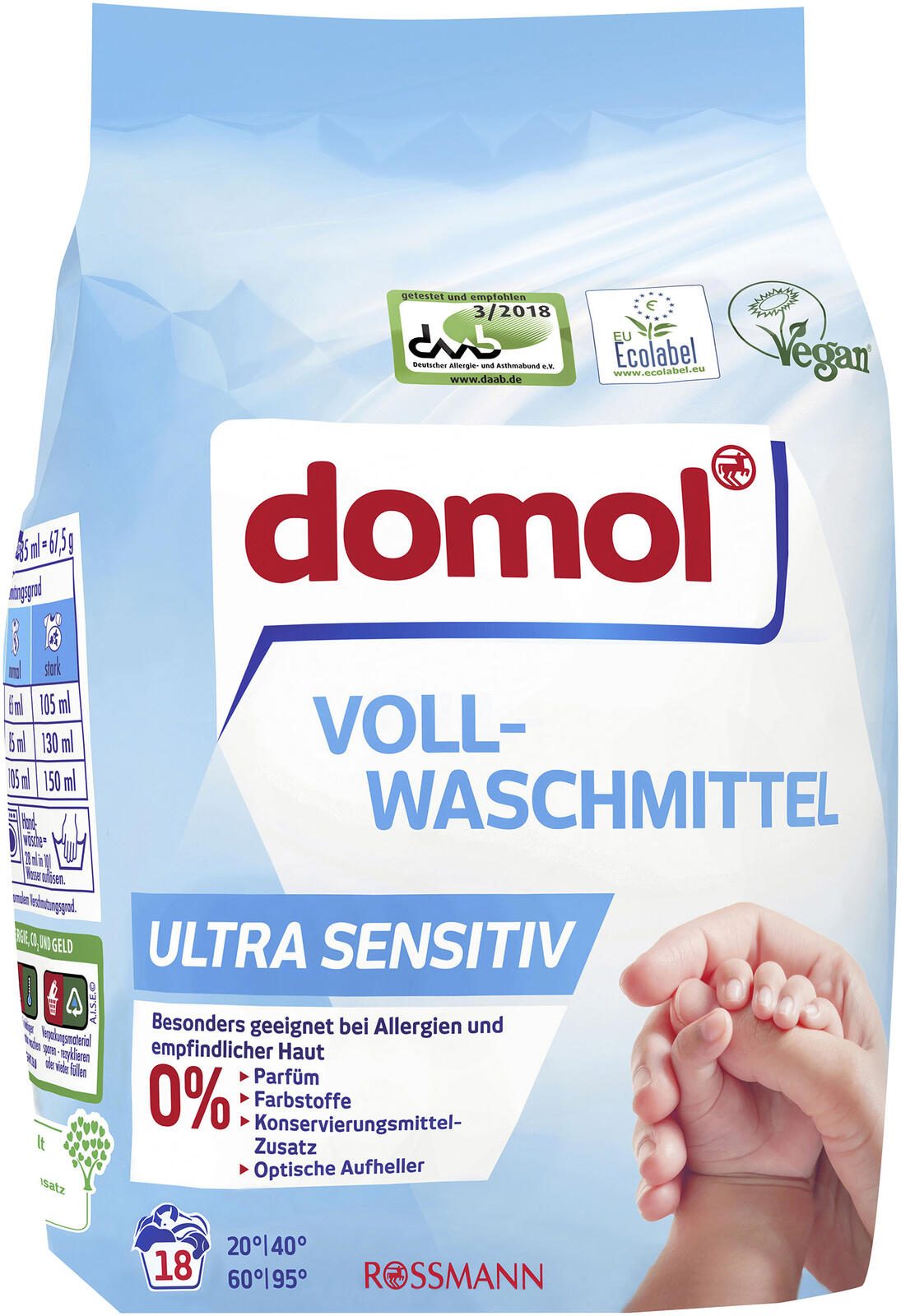domol Waschmittel frisch 1,215 kg 4305615698052