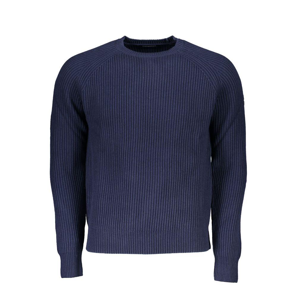 Geribbelde Crew Neck Trui Klassieke Stijl