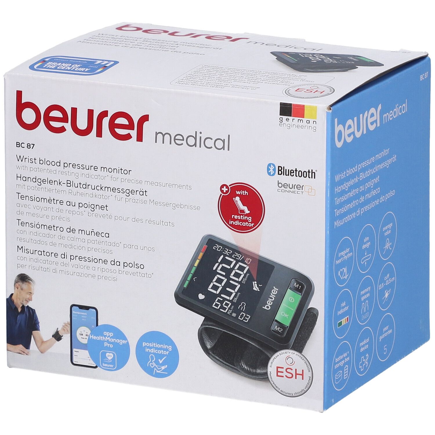 Beurer Bc87 Handgelenk-Blutdruckmessgerät BT 1 St Gerät