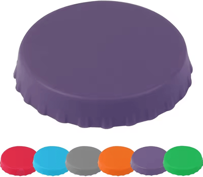 Uplift Curations Reusable Silicone Soda Can Cap Leak Proof Cola & Beer Can Sealing Lid 2pcs Purple