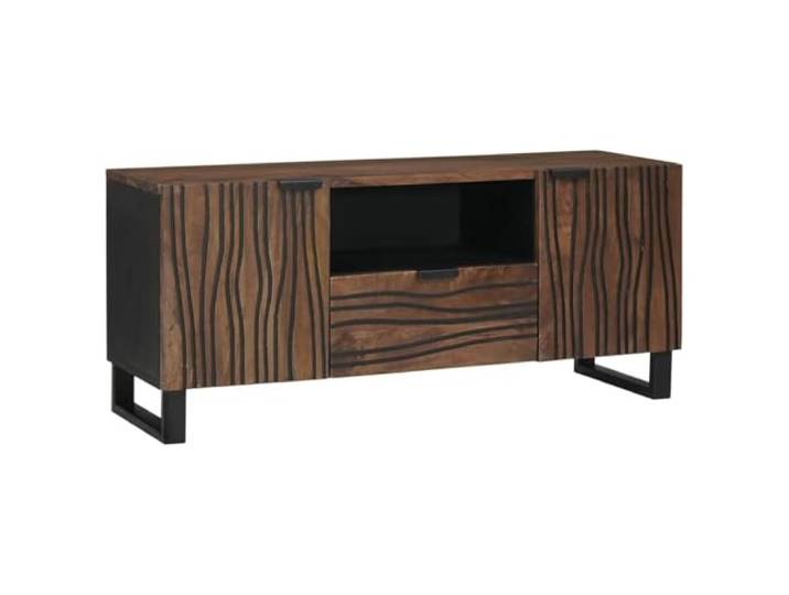 LMTYOENFG TV-Lowboard Walnuss 105x33x46 cm Wandmontage TV-Schrank Platzsparendes Hängboard für Wohnzimmer und Schlafzimmer mit geschlossenen Fächern sowie einer geräumigen Schublade.