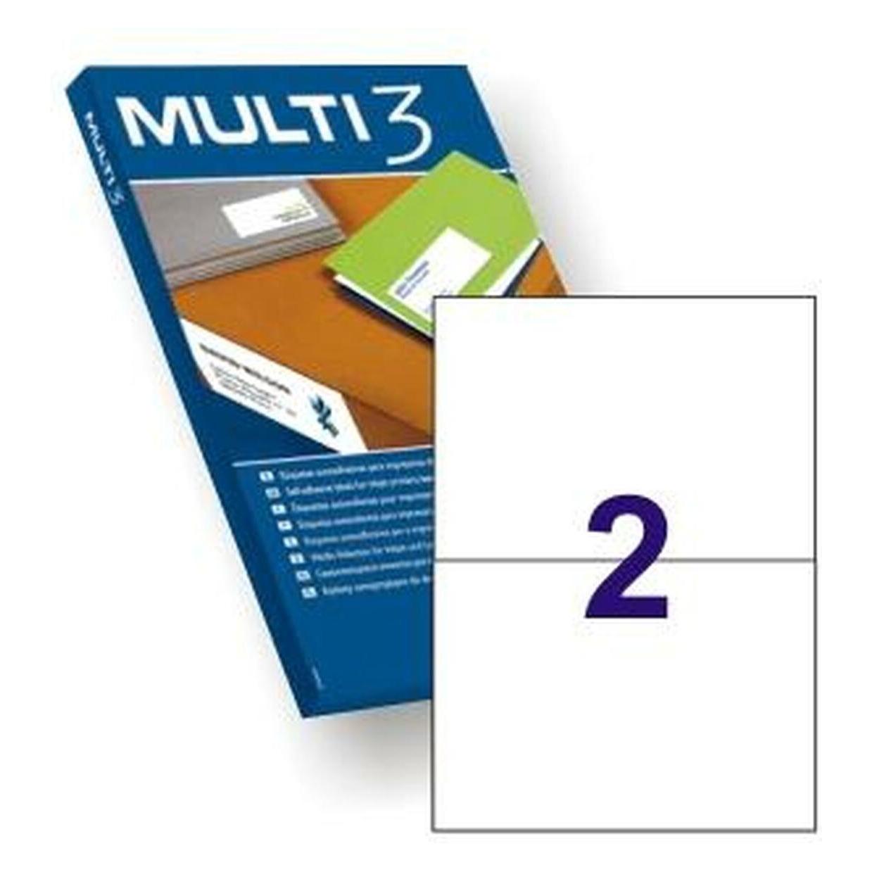 Multi Universalschilder, 210x148mm, rechteckig, weiss 100 Blatt. (36739745)
