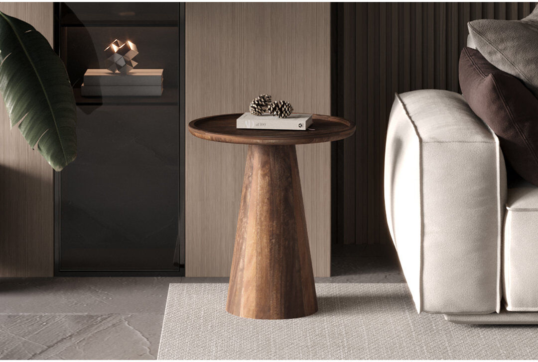 Alpen Home Deardorff Solid Wood Coffee Table Light Brown 47" H x 45" L x 45" W