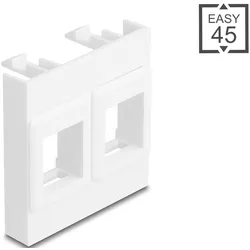 DELOCK 81582 - Easy 45 Modul 2x Keystone Halterungen 45 x 45 mm