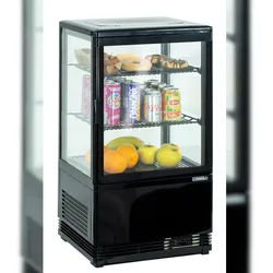 Mini Kühlvitrine 58L - Schwarz CVR58LN Casselin