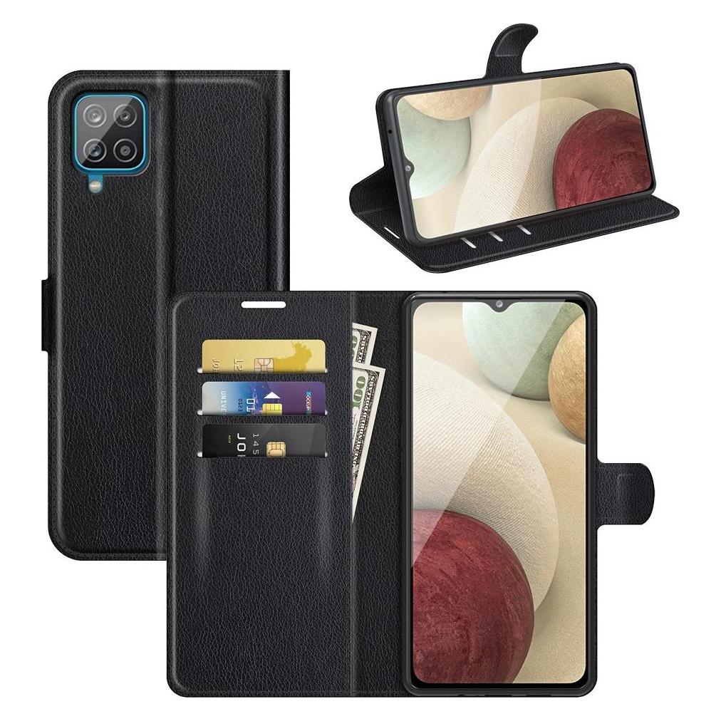 Cover-Discount Galaxy A22 4G - Leder Etui Hülle schwarz (Samsung Galaxy A22) (101235875A)