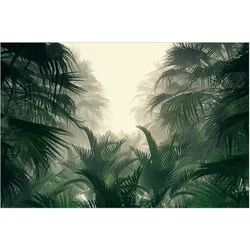 FOTOTAPETE Tropenpflanzen im Nebel 336/225 cm
