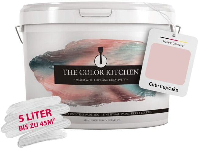 A.S. Création Wandfarbe The Color Kitchen Cute Cupcake Rosa 5,00 l matt hohe Deckkraft (DD125723)