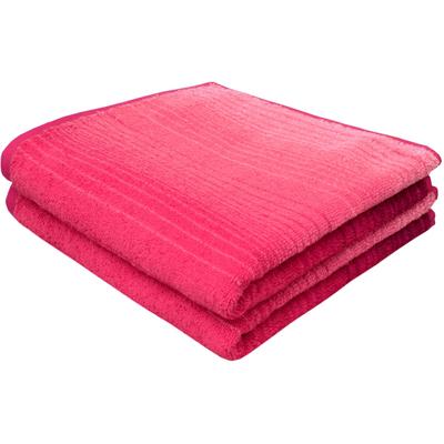 Handtücher DYCKHOFF "Colori", pink, B:50cm L:100cm, Frottier, Frottier, Handtücher, 2x Handtücher, aus 100% Bio Baumwolle, 450 g/m²