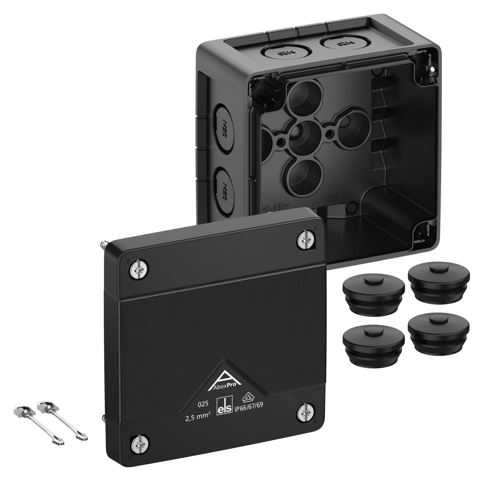 Spelsberg 40200001 Verdeeldozen zwart IP66 IP67 IP69