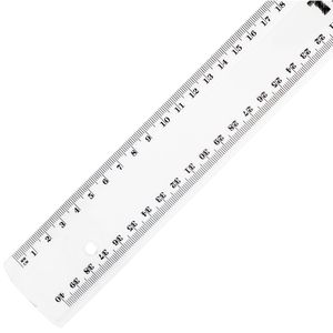 TSI Lineal 46040, 40 cm, Kunststoff, mit Tuschefacette, transparent