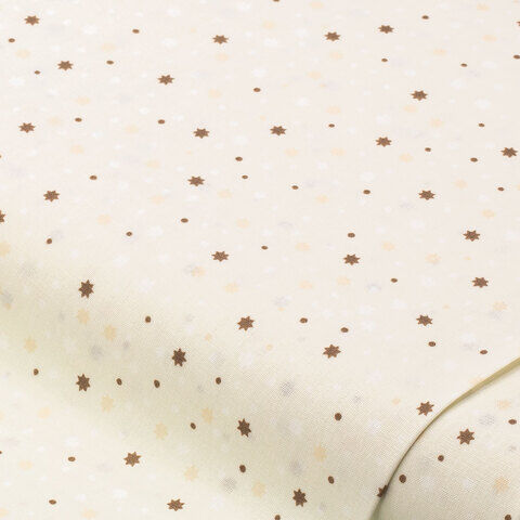 Baumwollstoff Stars & Dots „Sina“, elfenbein-color