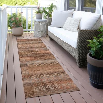 Addison Rugs Machine Washable Indoor/Outdoor Ombre Links Chantille Rug