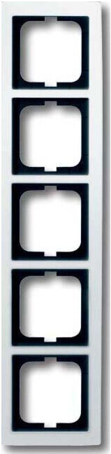 Busch-Jaeger Cadre 5-fach blanc studio, solo 1725-84 (2CKA001754A4113)