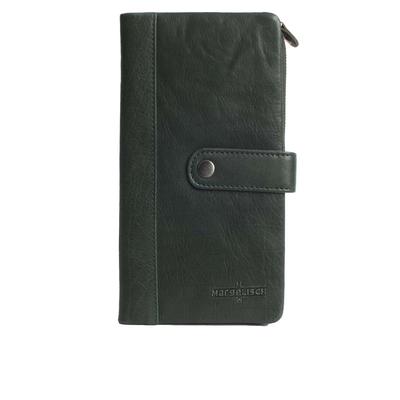 Geldbörse MARGELISCH "New York 2A", Damen, blau (petrol), Leder, Kleinlederwaren, aus LWG zertifiziertem Leder
