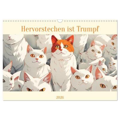 Hervorstechen ist Trumpf (Wandkalender 2026 DIN A3 quer), CALVENDO Monatskalender