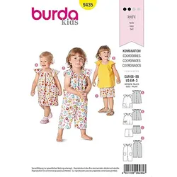 burda Schnitt 9435 "Sommer-Kombination" für Kleinkinder