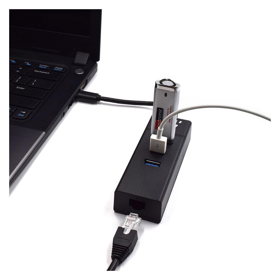 Ewent EW1141 Schnittstellen-Hub USB 3.2 Gen 1 (3.1 Gen 1) Type-C 5000 Mbit/s Schwarz (USB-C, 4 Ports) (EW1141)