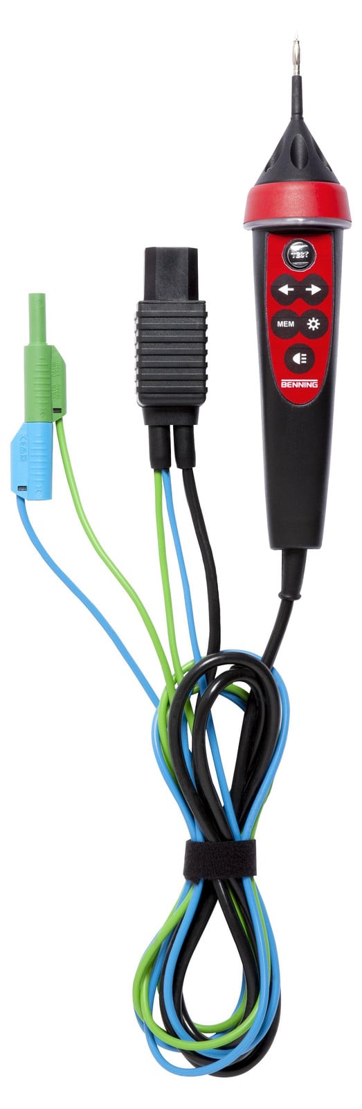 Benning Commander-testpunt met TEST-knop voor Benning IT 115 en IT 1