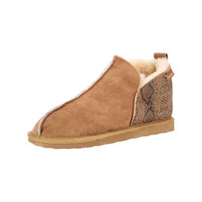 Hausschuh SHEPHERD "Shepherd Hausschuhe Leder", Damen, Gr. 38, braun (chestnut), Leder, Schuhe Hausschuh