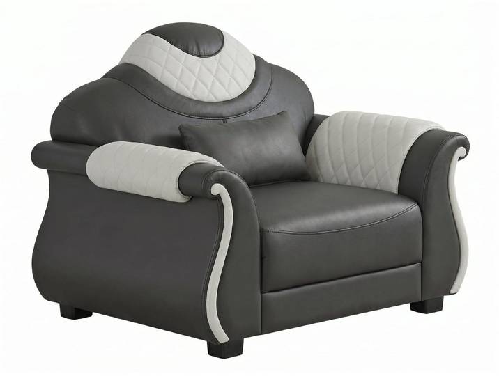 JVmoebel Sessel Eleganter Ohrensessel in Schwarz-Weiß für modernes Wohnzimmerdesign