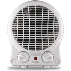 Sogo Turbo Fan Heater with Adjustable Thermostat, 4 Settings - 20, Heizlüfter, Weiss