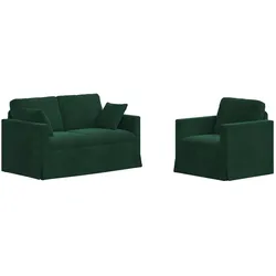 vidaXL, Sofa + Bettsofa, Mamelos (1-Sitzer +2-Sitzer (120 cm))