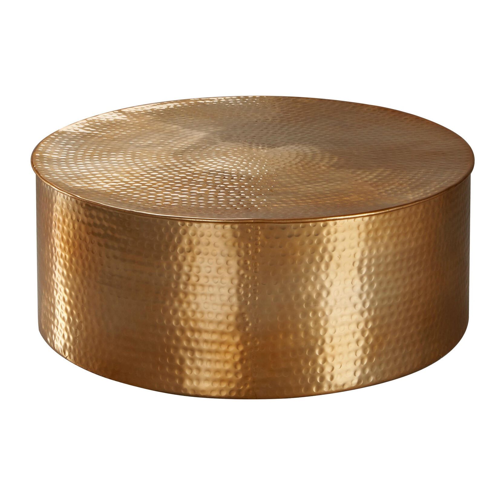 WOHNLING WL5.486 Couchtisch RAHI Gold 75 cm x 75 cm x 31 cm