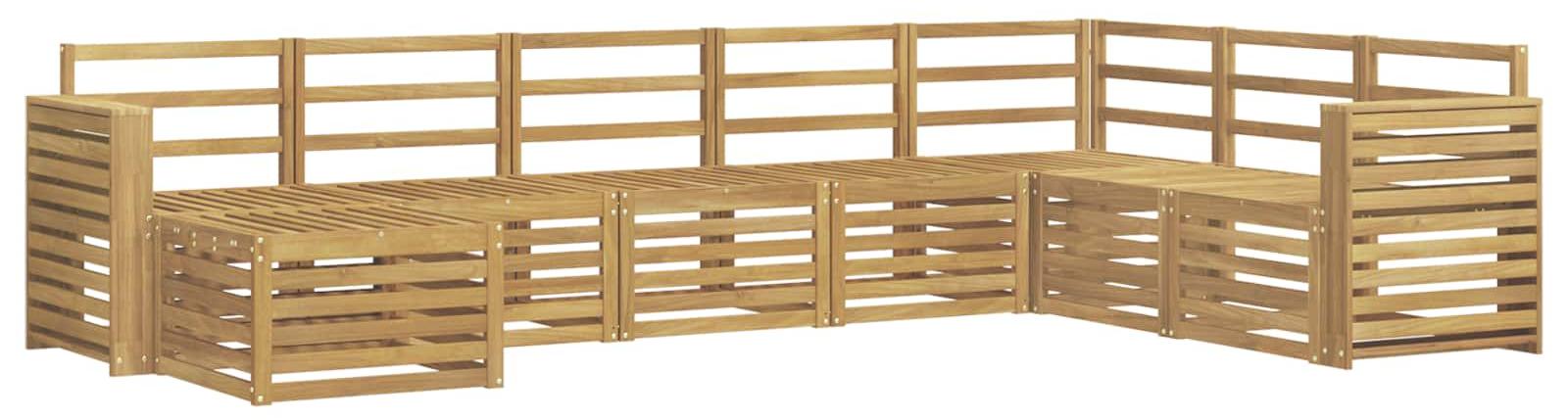 Garnitur aus 8 Outdoor-Sofas, weiß